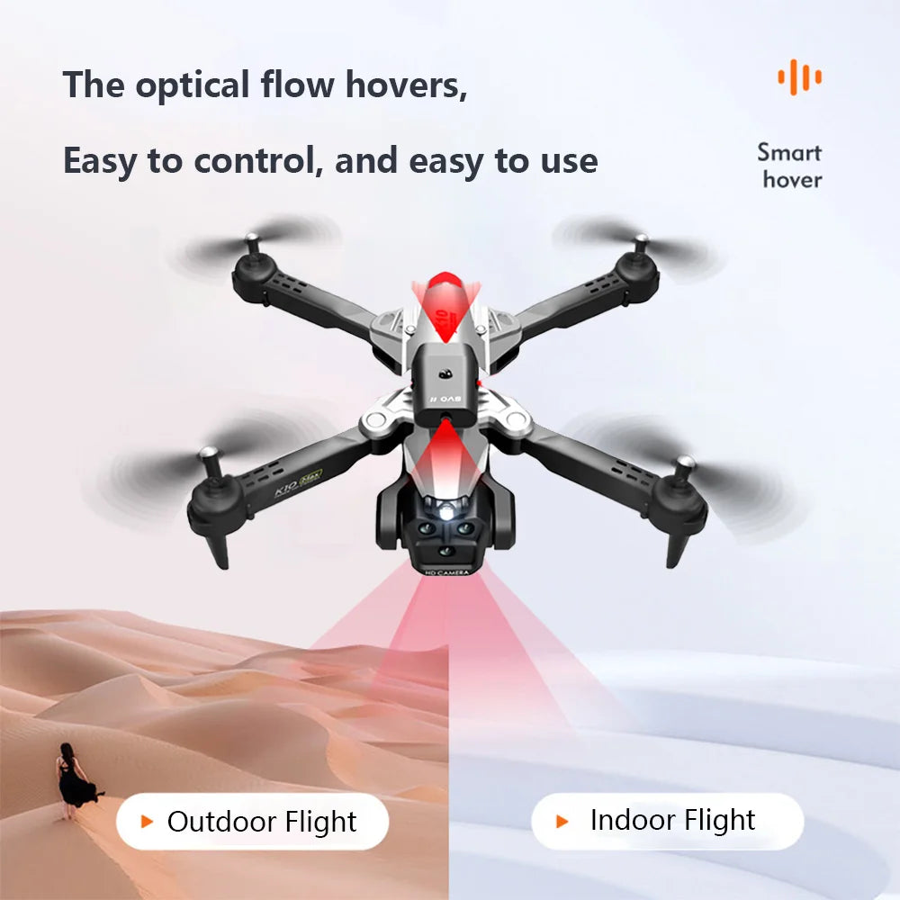 K10 Max/E88 Drone 4K Optical Flow Positioning High-Definition Three Camera Professional Aerial Photography Foldable Quadcopter