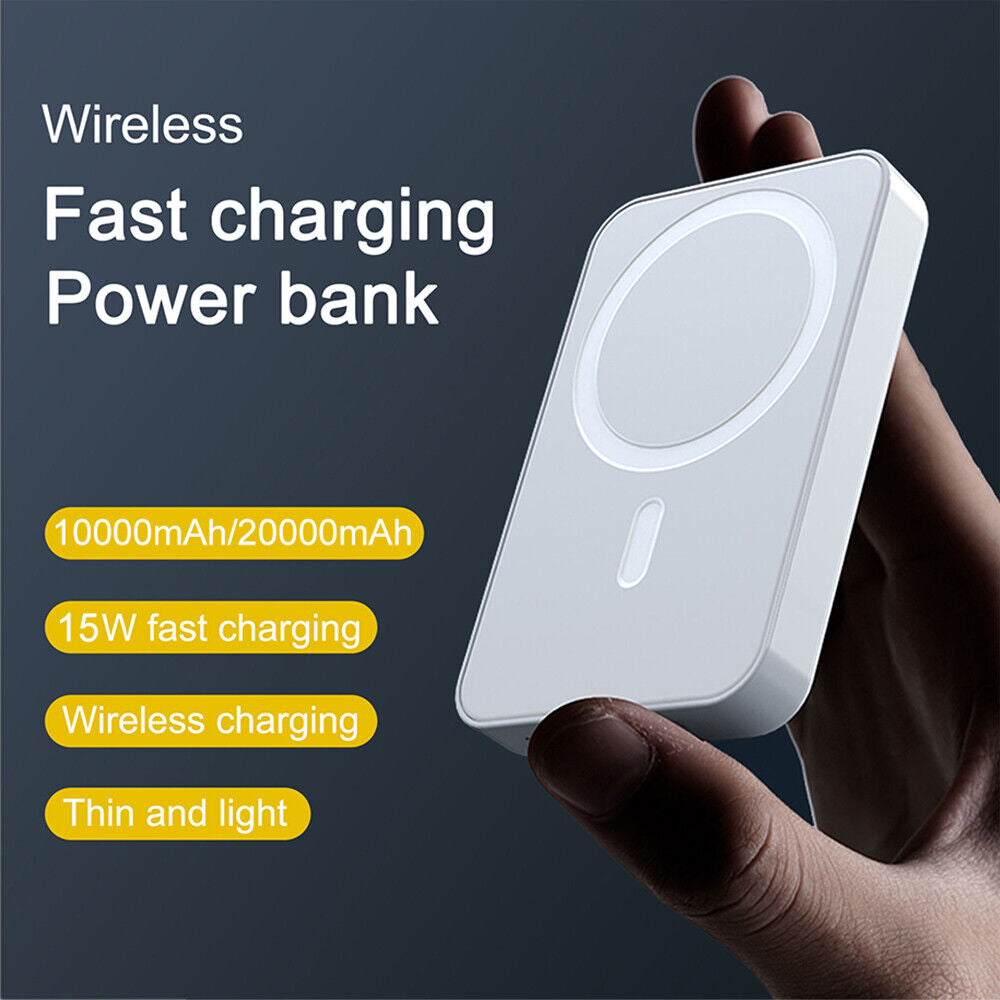 20000Mah Power Bank Magnetic Battery Pack Wireless Charger for Iphone 14/13/12