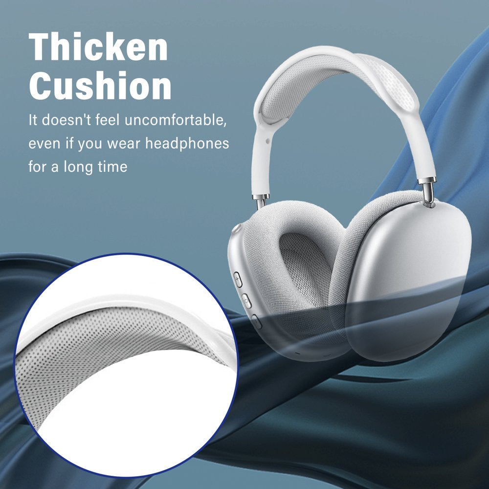 Pro Wireless Bluetooth Headphones Active Noise Canceling over Ear Headphones with Microphones Hifi Audio for Iphone/Android-Space Gray